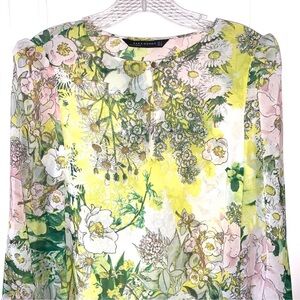 Zara Floral Print Blouse - Multicolor